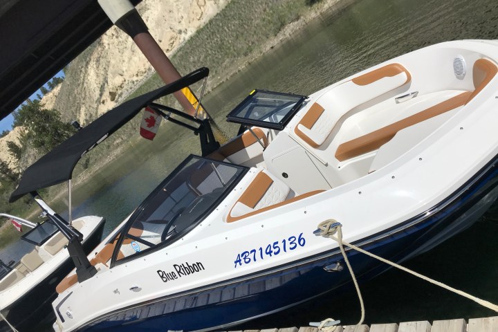 a boat sitting on top of a table